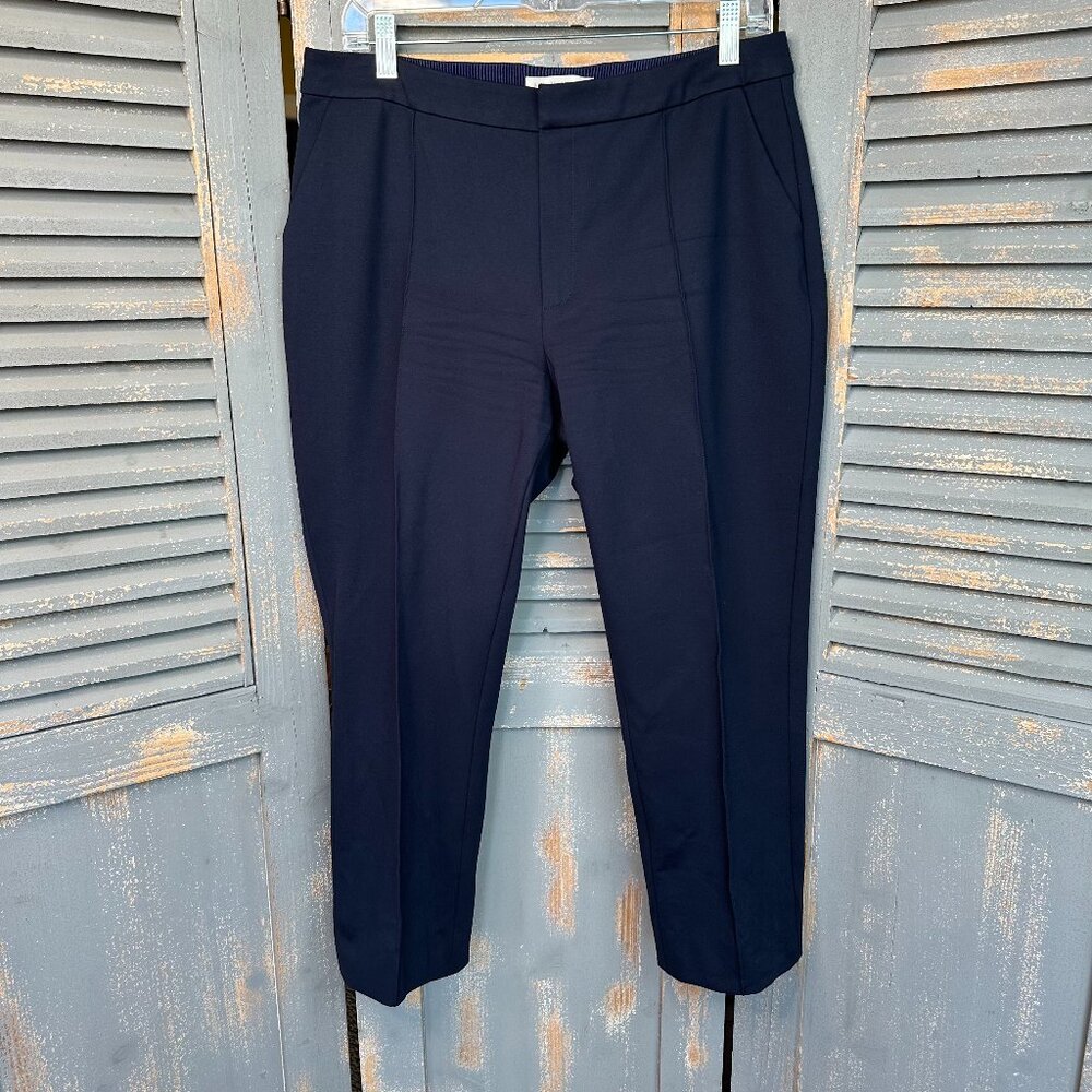 Ann Mashburn Career Crop Pants Navy Sz 12